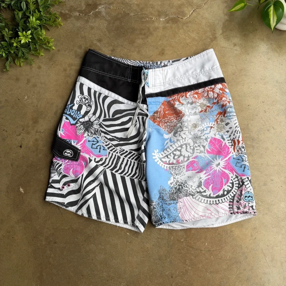Billabong Mens Board Shorts Size 38 Multi Pattern Zebra Paisley Floral M110WWAL